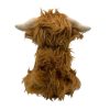 Back view of the Ancol Heritage Highland Cow plush dog toy – EdenWave