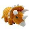 Orange triceratops plush toy from the Roarsome Dinos collection by Ancol