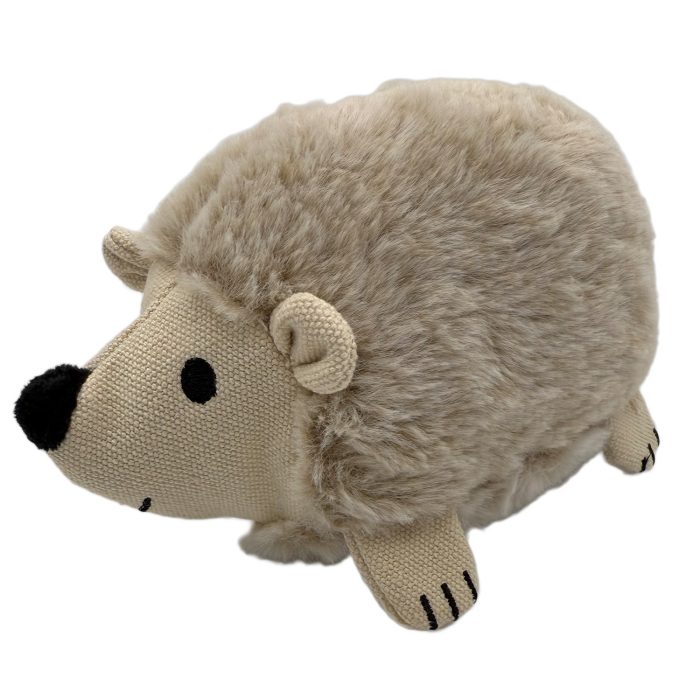 Hedgehog plush toy from the Ropey Bellies collection by Ancol