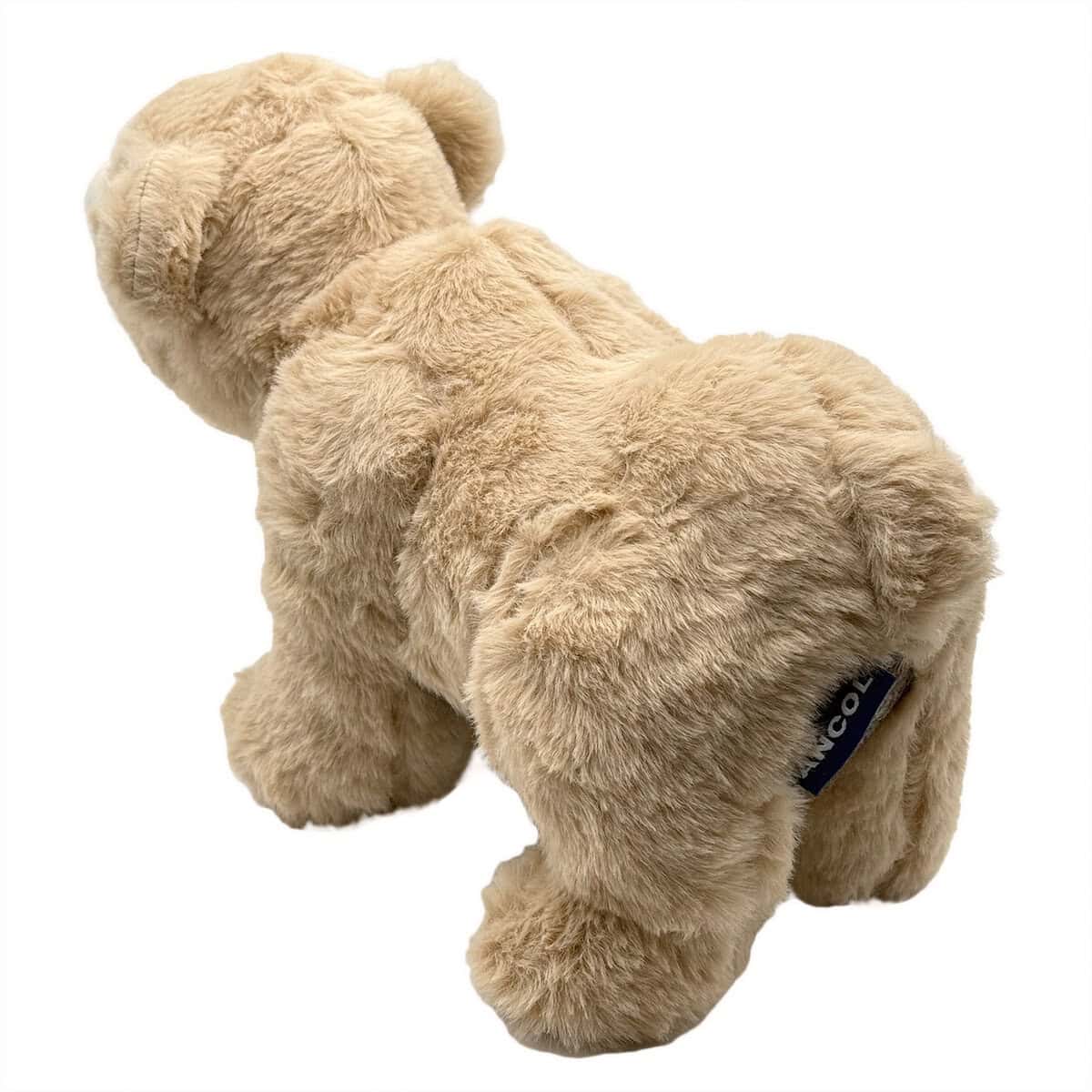 AN-DOG-0003_Tartan Bear_back copy Back view of The Heritage Collection Tartan Bear dog toy, soft plush with recycled stuffing, designed for cuddling and gentle play.