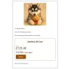 EdenWave Gift Card copy EdenWave digital gift card preview featuring a Pomsky puppy holding a teddy bear with a red ribbon, shown as an example of the email design customers receive after purchase.