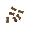 Bone-shaped Buddylicious Serrano Chicken dog treats on white background, approx. 2.5 × 1 × 1 cm each — semi-moist, natural, and rich in omega oils – EdenWave.