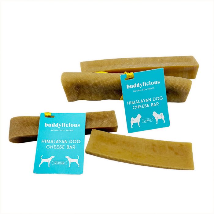 Yak_Cheese_M_L_4_ BL-DOG-0005-6 copy Buddylicious Yak Cheese Bars (Medium & Large) – natural Himalayan dog chews with official brand tags, handmade from yak milk in the Himalayas. EdenWave.