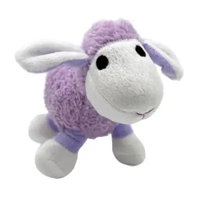 Plush dog toy Small Bite Lamb by Ancol – soft lilac lamb for puppies and small dogs