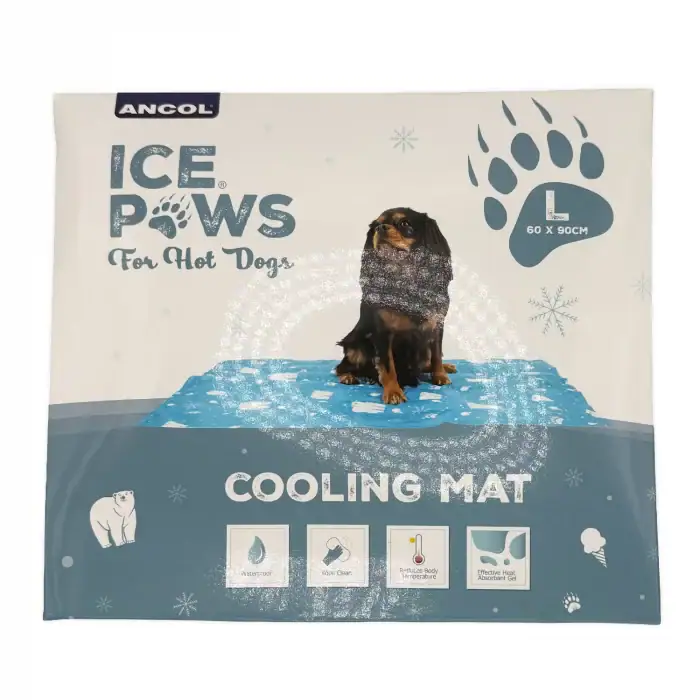 Ice Paws Cooling Mat for Dogs – Large – box packaging front view