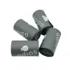 compostable dog poo bag rolls by Adios Plastic – 8 rolls of 15 bags each