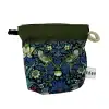 Handmade dog poo bag holder in green Liberty Tana Lawn by EdenWave – front view