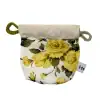 Handmade dog poo bag holder in white Liberty Tana Lawn by EdenWave – front view