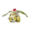Handmade dog poo bag holder in white Liberty Tana Lawn by EdenWave – back view with poo bag roll inside