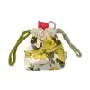 Handmade dog poo bag holder in white Liberty Tana Lawn by EdenWave – front view with poo bag roll inside